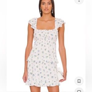 WeWoreWhat White dress with blue flowers